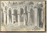 Normandy Sketchbook, Eugène Delacroix (French, Charenton-Saint-Maurice 1798–1863 Paris), Graphite and watercolor, period binding