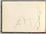 Normandy Sketchbook, Eugène Delacroix (French, Charenton-Saint-Maurice 1798–1863 Paris), Graphite and watercolor, period binding