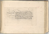 Writing Book (Eine Gute Ordnung und kurtze unterucht' [sic]), Johann Neudörffer the Elder (German, Nuremberg 1497–1563 Nuremberg), plates: etching, some hand colored, manuscript