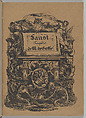 Goethe's Faust, Johann Wolfgang von Goethe (German, Frankfurt am Main 1749–1832 Weimar, Saxe-Weimar), First edition book with 18 lithographs; lithographs printed on china paper and text printed on colombier paper; first, second, and third states