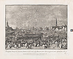 Plate 5: The Doge in the Bucintoro Departing for the Porto di Lido on Ascension Day, from 'Ducal Ceremonies and Festivals' (Le Feste Ducali), Giovanni Battista Brustolon  Italian, Etching and engraving; second state of four