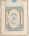 Valentine with lace paper and faux pearls, Attributed to Esther Howland (American, Worcester, Massachusetts 1828–1904 Quincy, Massachusetts), Cameo-embossed lace paper, chromolithographed die-cuts, faux pearls, blue satin, white satin ribbon, gold paper stars, graphite, ink, watercolor