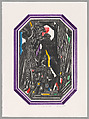 Jewels/Theme VI, Eldzier Cortor (American, Richmond, Virginia 1916–2015 Seaford, New York), Mezzotint with etching in black and color aquatint with etching