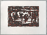 L'Abattoire III, Eldzier Cortor  American, Soft-ground etching and aquatint