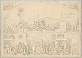 Preparatory Drawing for a Print Series on the History of Germany (Die Geschichte des deutschen Volkes in fünfzehn Bildern), Carl Heinrich Hermann German, Pen and black ink