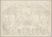Preparatory Drawing for a Print Series on the History of Germany (Die Geschichte des deutschen Volkes in fünfzehn Bildern), Carl Heinrich Hermann  German, Pen and black ink