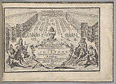 Gartten Parterres, George Hätzl (German, active Bavaria and Vienna, ca. 1697–1720)), Etching