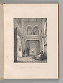Mosquée de Cordoue and La Giralda et l'Alcazar de Séville, Joseph-Philibert Girault de Prangey (French, 1804–1892), Color lithographs