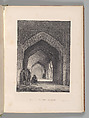 Mosquée de Cordoue and La Giralda et l'Alcazar de Séville, Joseph-Philibert Girault de Prangey (French, 1804–1892), Color lithographs