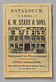 Catalogue of Ornamental Plaster and Stucco Decorations, G. W. Starr and Sons American, Illustrations: photomechanical process