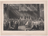 Coronation of Queen Victoria, Henry Thomas Ryall  British, Mixed method engraving