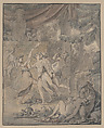 Bacchanale, Jean Michel Moreau le Jeune  French, Pen and black ink and watercolor, over traces of black chalk, heightened with white