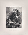 Spaniel and Pheasant, Sir Edwin Henry Landseer British, Mixed method engraving on chine collé