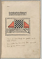 The Book of Chess, Jacobus de Cessolis (Italian, active 1288–1322), Woodcuts with letterpress, touches of watercolor