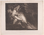 Sin Pursued by Death (John Milton, Paradise Lost, Book 2, 787, 790-792), Moses Haughton the younger British, Stipple engraving and aquatint; published state