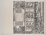 Maximilian's Prowess in the Chase; and The Legend of the Holy Coat of Treves; with Portraits of Emperors and Kings (Maximilian's Forerunners), from the Arch of Honor, proof, dated 1515, printed 1517-18, Albrecht Altdorfer (German, Regensburg ca. 1480–1538 Regensburg), Woodcut and letterpress