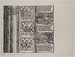 The Tomb Erected by Maximilian for His Father; and The Imperial Treasure; with Portraits of Maximilian's Ancestors and Relatives, from the Arch of Honor, proof, dated 1515, printed 1517-18, Albrecht Dürer (German, Nuremberg 1471–1528 Nuremberg), Woodcut and letterpress