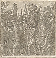 The Triumph of Julius Caesar, Andrea Andreani (Italian, Mantua 1558/1559–1629), Chiaroscuro woodcut comprising 10 sheets (9 of images and 1 title) from slightly different printings from three and four blocks in black (keyblock) and shades from light brown through gray