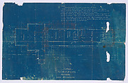 Blueprint of Plan for Cottage for Mr. F. W. Little, Northome, Lake Minnetonka. Verso - Elevation and four sketches for Little House, Wayzata, Minnesota, Frank Lloyd Wright (American, Richland Center, Wisconsin 1867–1959 Phoenix, Arizona), Blueprint, red pencil, and graphite