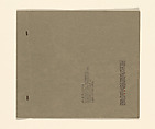 Skeleton Specification for Summer Cottage at Lake Minnetonka, Frank Lloyd Wright (American, Richland Center, Wisconsin 1867–1959 Phoenix, Arizona), Typed ink on tissue paper