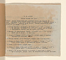 Specification for Window Frame and Sash, Little House, Wayzata, Minnesota, Frank Lloyd Wright (American, Richland Center, Wisconsin 1867–1959 Phoenix, Arizona), Typed ink on tissue paper