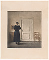 Interior, Peter Ilsted Danish, Color mezzotint