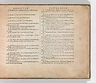 Index to the plates of the 'Tooneel Der Voornaamste Nederlands Huizen, En Lust Hoven, Naar T Leven Afgebeeld', Carel Allard (Dutch, Amsterdam 1648–ca. 1709 Amsterdam), Letterpress