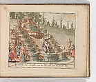 'De Cascade van Narcissus, aan de Oost-zyde van de Groote Tuin', in: Tooneel Der Voornaamste Nederlands Huizen, En Lust Hoven, Naar T Leven Afgebeeld, Carel Allard Dutch, Color engraving (à la poupée)