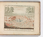 'De Fontein van de Koninglijke door-eengevlochte Naam; voor de veiver', in: Tooneel Der Voornaamste Nederlands Huizen, En Lust Hoven, Naar T Leven Afgebeeld, Carel Allard  Dutch, Color engraving (à la poupée)