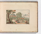 'Het Huys in het Bos', in: Tooneel Der Voornaamste Nederlands Huizen, En Lust Hoven, Naar T Leven Afgebeeld, Carel Allard  Dutch, Color engraving (à la poupée)