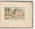 ' 't Huis van Spiring', in: Tooneel Der Voornaamste Nederlands Huizen, En Lust Hoven, Naar T Leven Afgebeeld, Carel Allard  Dutch, Color engraving (à la poupée)
