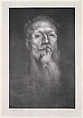 Portrait of Auguste Rodin, Eugène Carrière  French, Lithograph