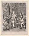 La Grande Toilette (The Patroness), from "Le Monument du Costume", Antoine Louis Romanet  French, Etching and engraving; third state of six (Bocher)