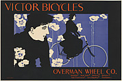 Victor Bicycles: In Purple and White, William Henry Bradley (American, Boston, Massachusetts 1868–1962 La Mesa, California), Lithograph