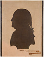 Portrait of George Washington, Eleanor Parke Custis  American, Hollow-cut silhouette on linen