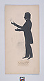 Reverend Gorham D. Abbott, Auguste Edouart  French, Cut paper silhouette