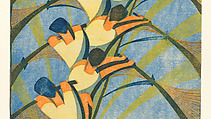 The Eight, Cyril E. Power (British, London 1872–1951 London), Color linocut on Japanese paper