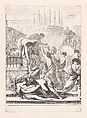 Feeding the Hungry and Giving Alms, François Hutin  French, Etching