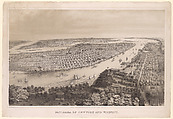 Panorama of New York and Vicinity, John Bachmann  American, Swiss, Lithograph with tint stone