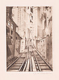 New York: An Abstraction, Christopher Richard Wynne Nevinson British, Drypoint