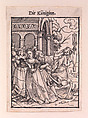 The Queen, from "The Dance of Death", Hans Holbein the Younger (German, Augsburg 1497/98–1543 London), Woodcut