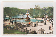 The Lake and Terrace, Central Park, New York, Detroit Publishing Company  American, Color lithograph