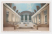 Grand Central Terminal, New York, Main Concourse, Detroit Publishing Company  American, Color lithograph