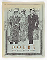 Dobbs: Fifth Avenue at 57th Street, Spring: Fashions for the Masculine Majority [trade catalogue], Dobbs  American, Illustrations, photomechanical process