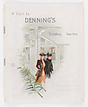 A Visit to Denning's, Broadway, New York, Leaves from an artist's Sketch Book [trade catalogue], E. J. Denning & Co. (American, 1876–92), Illustrations: color lithographs photomechanical prints
