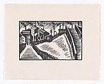 Landscape West Riding, Edward Alexander Wadsworth  British, Woodcut