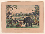 The Animal Creation, Currier & Ives  American, Hand-colored lithograph
