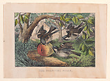 The Disputed Prize, Currier & Ives  American, Hand-colored lithograph
