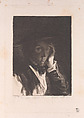 Self-portrait of Richard Parkes Bonington, Frédéric Villot  French, Etching with roulette