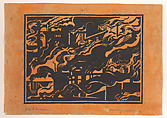 Blast Furnaces 2, Edward Alexander Wadsworth  British, Woodcut